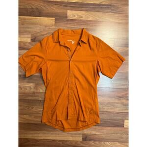 Arc’teryx Motus Short Sleeve Button-Up Shirt - Burnt Orange (Men’s Medium)